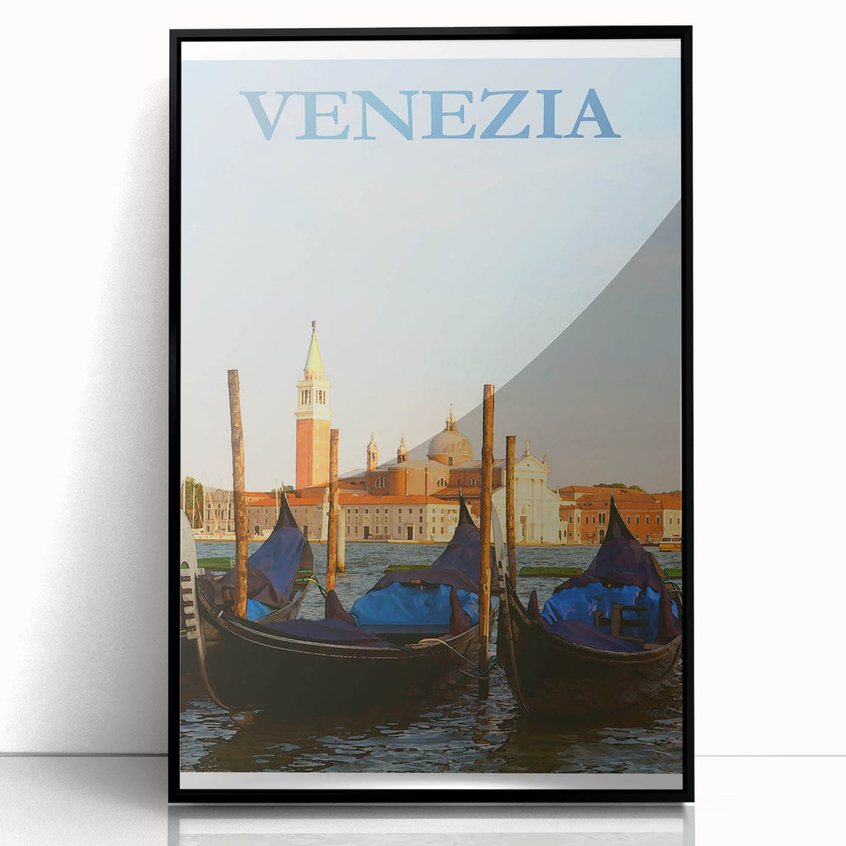 Retro Venice Gondola Poster – Vintage Italian Wall Art
