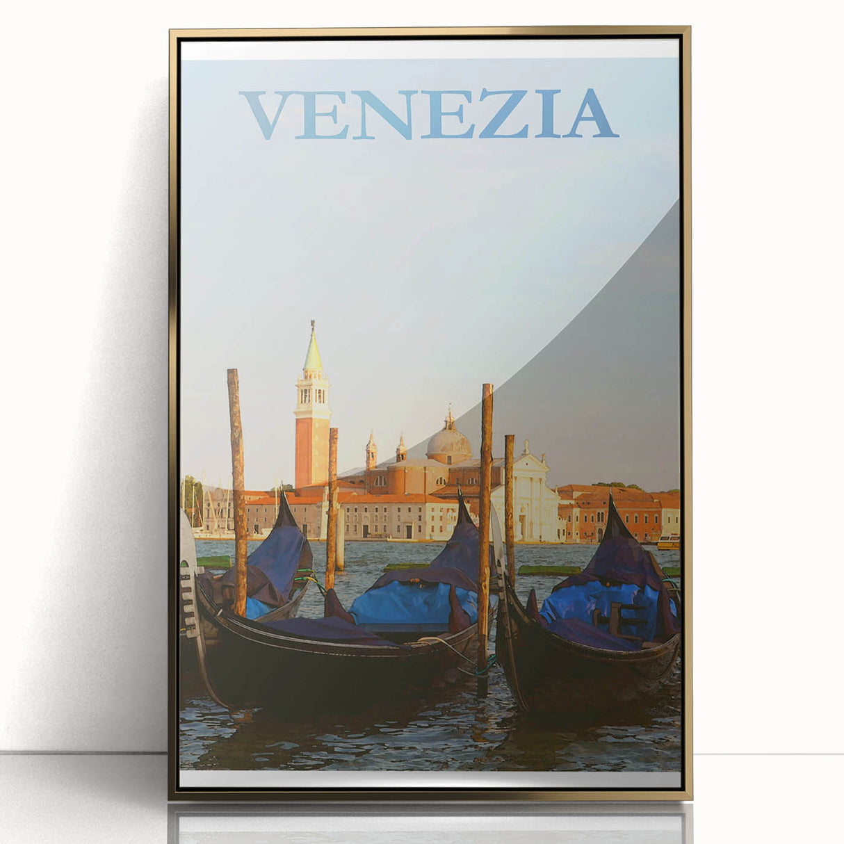 Retro Venice Gondola Poster – Vintage Italian Wall Art