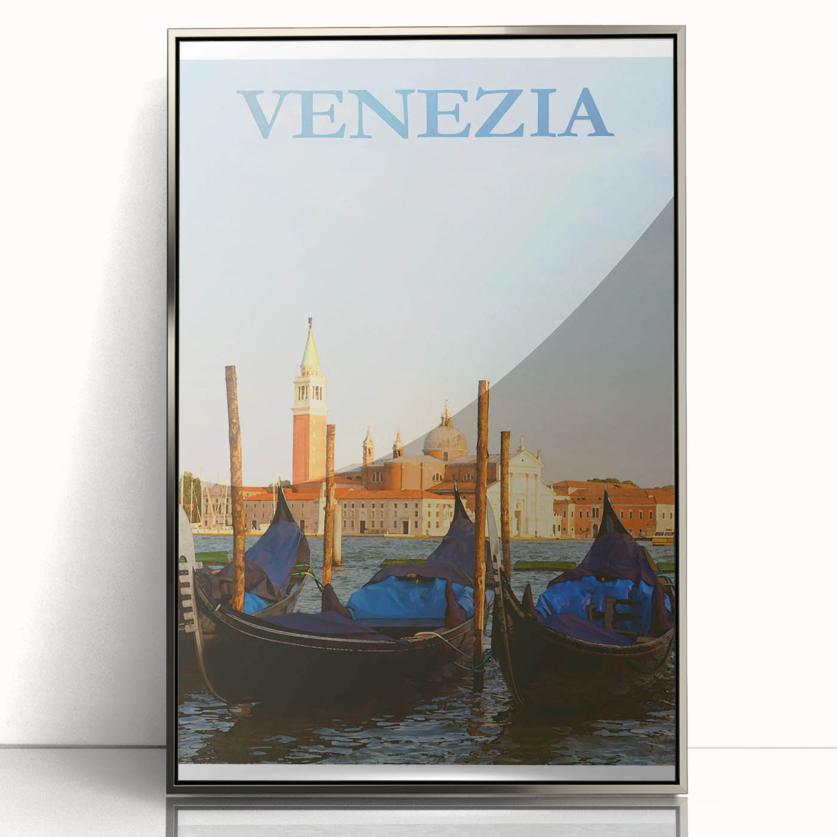 Retro Venice Gondola Poster – Vintage Italian Wall Art