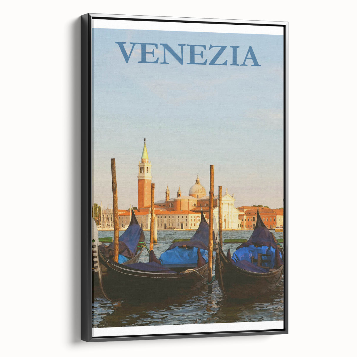 Retro Venice Gondola Poster – Vintage Italian Wall Art