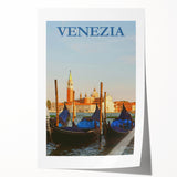 Retro Venice Gondola Poster – Vintage Italian Wall Art