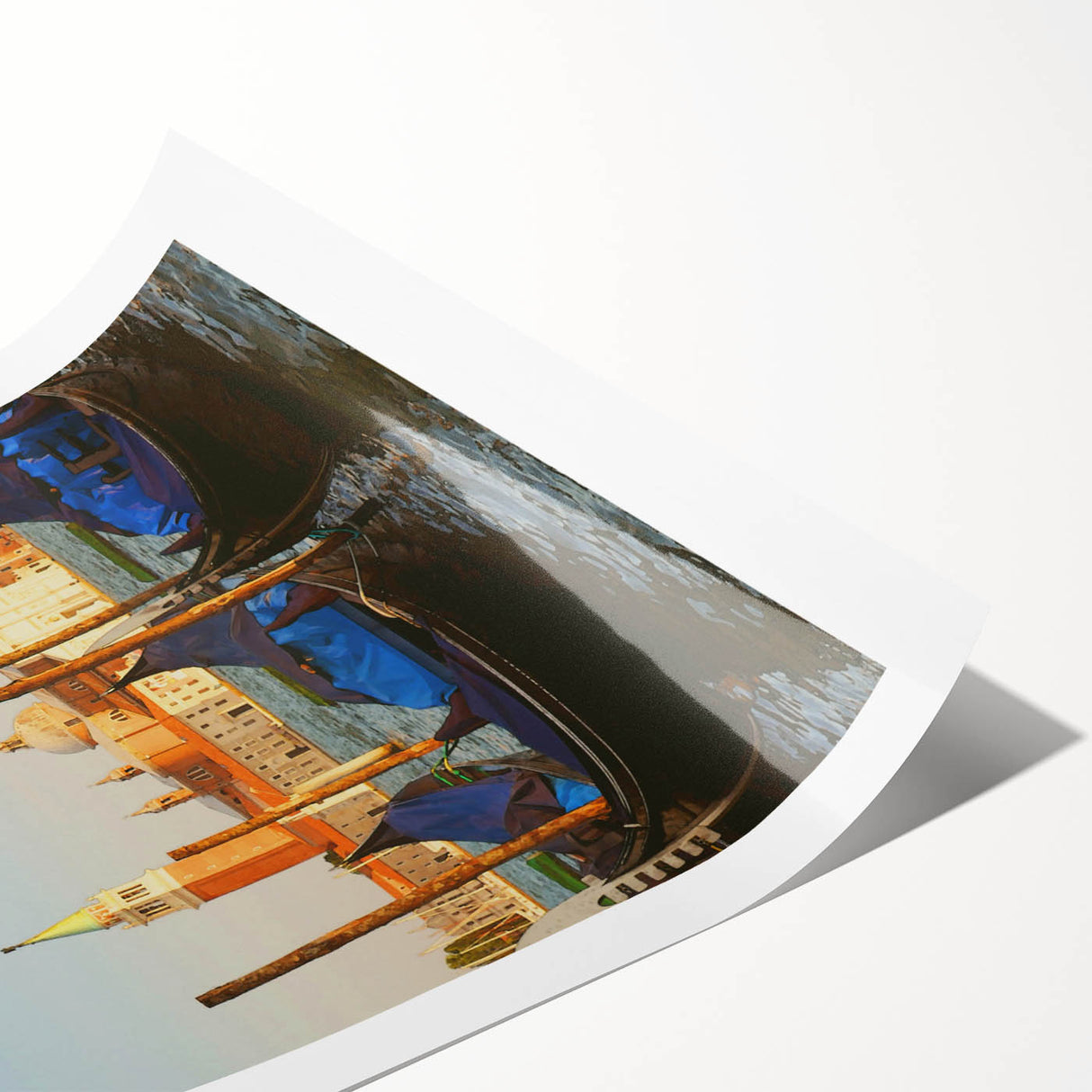 Retro Venice Gondola Poster – Vintage Italian Wall Art