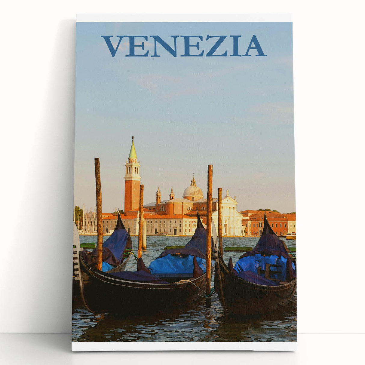 Retro Venice Gondola Poster – Vintage Italian Wall Art