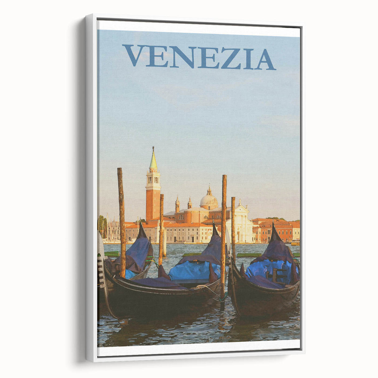 Retro Venice Gondola Poster – Vintage Italian Wall Art