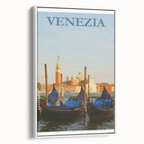 Retro Venice Gondola Poster – Vintage Italian Wall Art