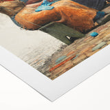 Mending the Nets Realism Art Print - Winslow Homer Coastal Canvas Decor