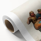 Mending the Nets Realism Art Print - Winslow Homer Coastal Canvas Decor