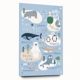 Kids Wall Art Prints - Arctic Animal Nursery Wall Art for Boys