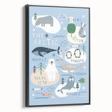 Kids Wall Art Prints - Arctic Animal Nursery Wall Art for Boys