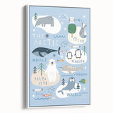 Kids Wall Art Prints - Arctic Animal Nursery Wall Art for Boys
