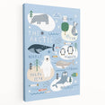 Kids Wall Art Prints - Arctic Animal Nursery Wall Art for Boys