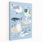 Kids Wall Art Prints - Arctic Animal Nursery Wall Art for Boys