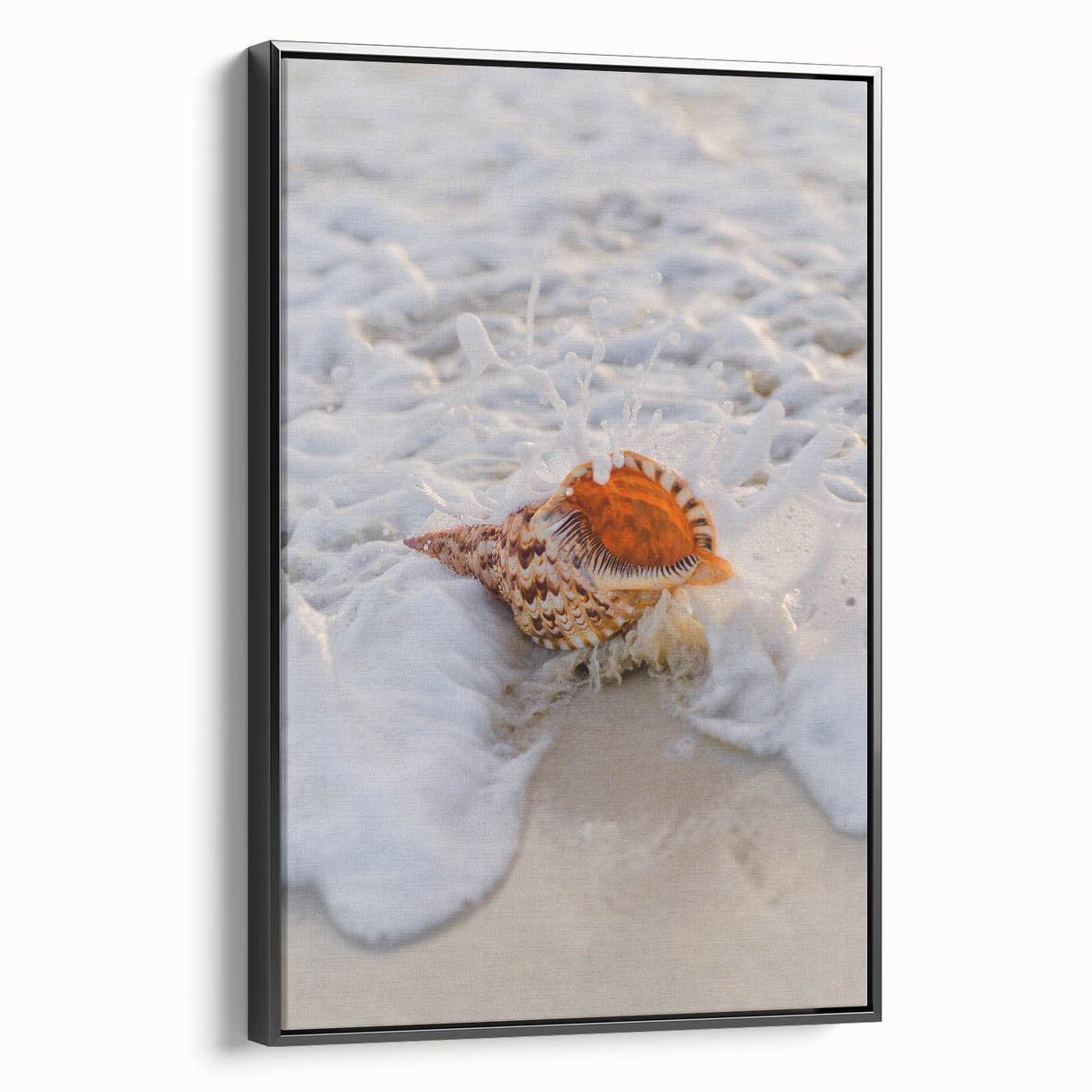 Black and white vintage poster art of a summer landscape on framed canvas, ideal for bedroom wall decor.