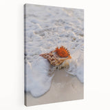 Large canvas print depicting a summer scene in pastel shades, suitable for kitchen wall art.