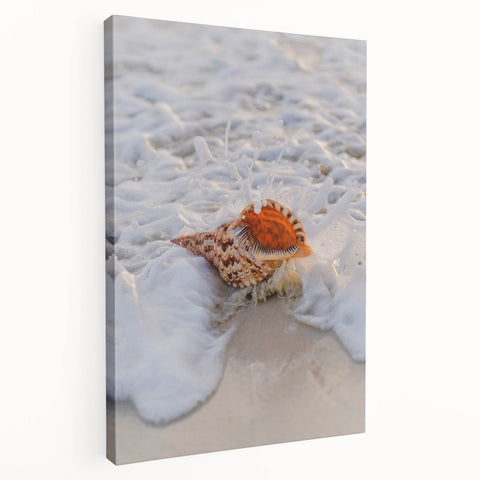 Large canvas print depicting a summer scene in pastel shades, suitable for kitchen wall art.