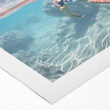 Art deco poster featuring geometric patterns in gold and black on rolled canvas, suitable for dining room or bathroom.