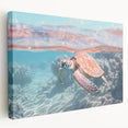Large art on stretched canvas depicting a vibrant summer scene, ideal for kitchen wall art.