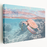 Large art on stretched canvas depicting a vibrant summer scene, ideal for kitchen wall art.
