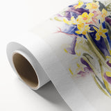 Modern Floral Wall Art - Watercolor Daffodils in Yellow & Purple