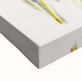 Modern Floral Wall Art - Watercolor Daffodils in Yellow & Purple