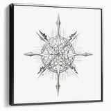 Modern Wall Art – Intricate Vintage Marine Life Illustration