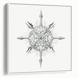 Modern Wall Art – Intricate Vintage Marine Life Illustration