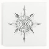 Modern Wall Art – Intricate Vintage Marine Life Illustration