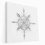 Modern Wall Art – Intricate Vintage Marine Life Illustration