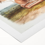 Classic Romantic Paintings - American Deer Illustration Canvas Art