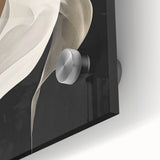 Flowing Abstract Wall Art - Elegant Black & Beige Dining Décor