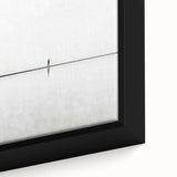 Modern Office Art – Minimalist Black and White Walking Figure