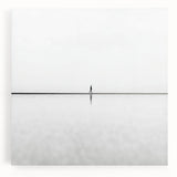 Modern Office Art – Minimalist Black and White Walking Figure