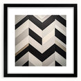 Abstract geometric frame in black with a matte finish, showcasing a modern design suitable for contemporary home decor. Ideal for minimalist interiors, this frame adds elegance to any wall display.