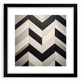 Abstract geometric frame in black with a matte finish, showcasing a modern design suitable for contemporary home decor. Ideal for minimalist interiors, this frame adds elegance to any wall display.