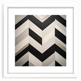 Abstract geometric frame design showcasing a white mat, perfect for modern decor. Ideal for displaying artwork or photos, enhancing interior aesthetics.