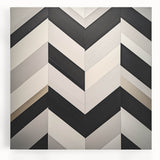 Abstract geometric stretched canvas artwork showcasing vibrant colors and intricate shapes, perfect for modern home decor. Ideal for adding a contemporary touch to living spaces.