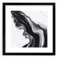 Fluid Abstract Wall Art – Monochrome Marble Motion Flow