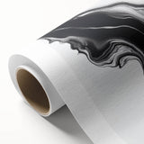 Fluid Abstract Wall Art – Monochrome Marble Motion Flow