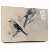 Colorful acrylic glass wall art design showcasing various animals in a side view, elegantly mounted with pins for display, perfect for enhancing any modern decor.