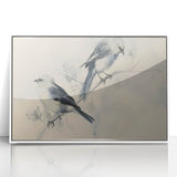 Framed acrylic wall art featuring a vibrant animal design, showcasing intricate details in a white frame, perfect for enhancing home decor with a nature theme.