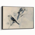 Framed canvas artwork showcasing a black side view of stylized animal designs, perfect for modern decor. Ideal for enhancing interior spaces with unique artistic flair.