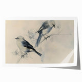 Rolled canvas print showcasing vibrant animal illustrations, featuring intricate details and bold colors, securely packaged in a protective cardboard tube for easy shipping.