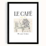 Extra large abstract art print featuring colorful, textured brush strokes on a black framed canvas.