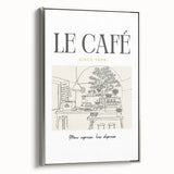 Landscape art painting of colorful food and drinks on black vintage poster art, framed canvas, ideal for kitchen wall decor.