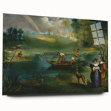 Impressionist Landscape - Fishing by Edouard Manet Print