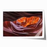 Stunning landscape print showcasing vibrant canyons in rich earth tones, rolled and packaged in a protective cardboard tube, ideal for home decor enhancement.