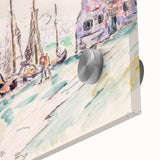 Venetian Serenity: Modern Wall Art - Abstract Waterfront Scene
