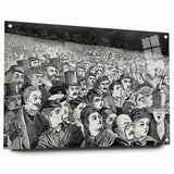 Fourth of July Fireworks Print - Winslow Homer Festive Crowd Scene Art