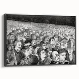 Fourth of July Fireworks Print - Winslow Homer Festive Crowd Scene Art
