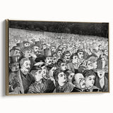 Fourth of July Fireworks Print - Winslow Homer Festive Crowd Scene Art